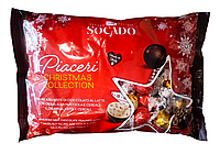 Шоколадные новогодние конфеты Socado с начинками ассорти пралине 1000 грамм