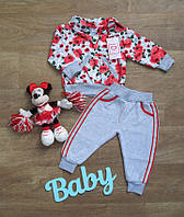 Детские спортивные костюмы оптом для девочек, комплект кофта и штаны детский на байке р.24 30