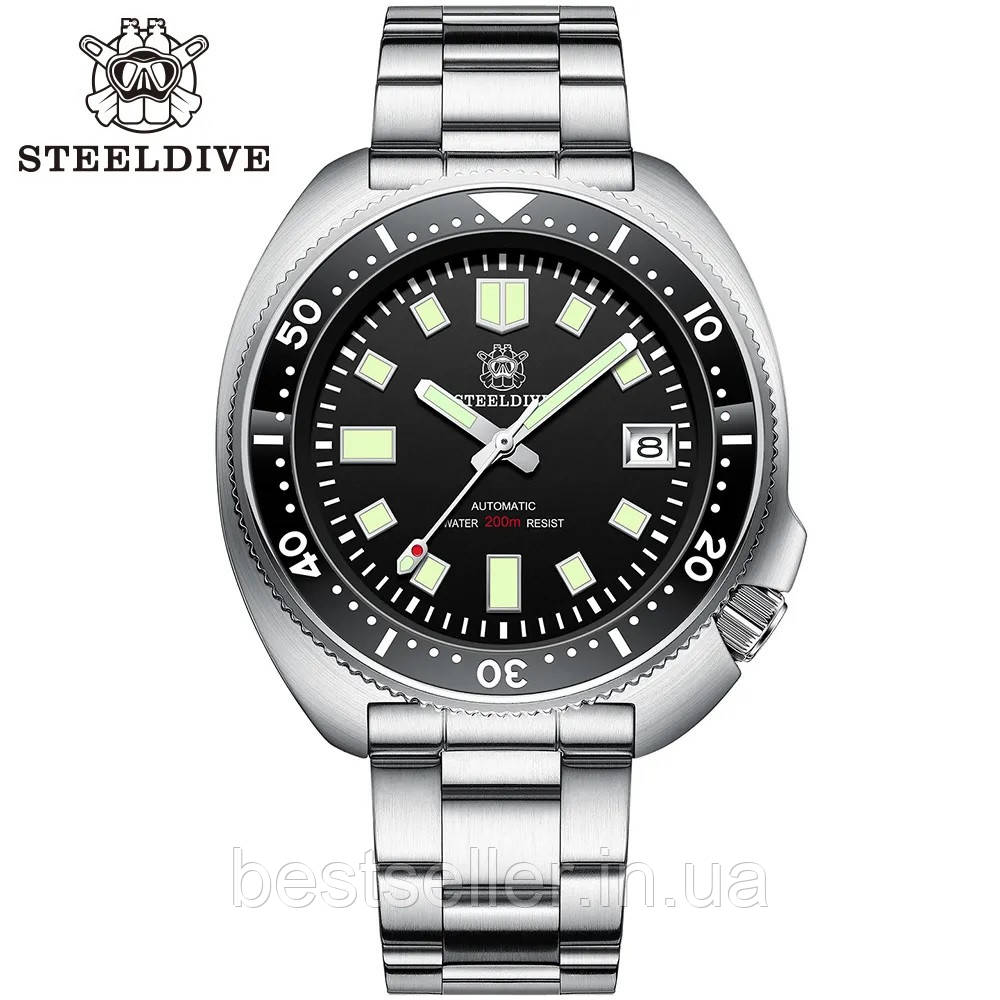 STEELDIVE SD1970 44MM 20ATM(200M) SEIKO NH35A BLACK DIAL (SEIKO SPB151J1 PROSPEX CAPTAIN WILLARD)