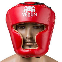 Шлем боксерский и единоборств Venum закрытый красный M