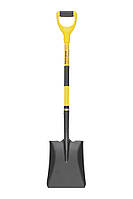 Лопата совкова MASTERTOOL з фібергласовою ручкою 240х300х490 мм 1100 мм порошкове фарбування 14-6278