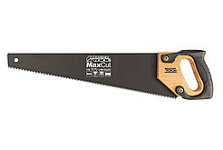 Столярна ножівка 450 мм, 7TPI MAX CUT, розжарений зуб, 3-D заточка, тефлонове покриття MASTERTOOL 14-2345
