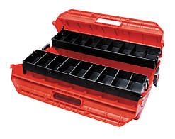 Ящик для інструментів MASTERTOOL розкладний 19" 480х250х260 мм 79-3069