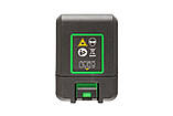 Рівень лазерний MASTERTOOL 30 м ±0.3 мм/м 2 головки H/V/H+V H130°/V130° ±4° GREEN/510 нм клас II IP54 ААх4, фото 5