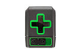 Рівень лазерний MASTERTOOL 30 м ±0.3 мм/м H110°/V110° ±4° GREEN/510 нм клас II IP54 ААх2 сумка 30-1901, фото 3