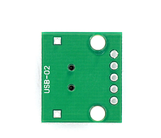 Роз'єм mini USB, гніздо 5 pin із платою, монтажне, USB-MINI-4., фото 4