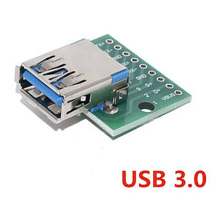 Роз'єм mini USB, гніздо 5 pin із платою, монтажне, USB-MINI-4., фото 3