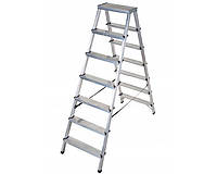 Двухсторонняя алюминиевая стремянка VIRASTAR Step Stool 2x7 ступеней