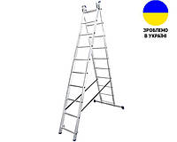 Алюминиевая двухсекционная лестница 2x10 ступеней DUOMAX VIRASTAR