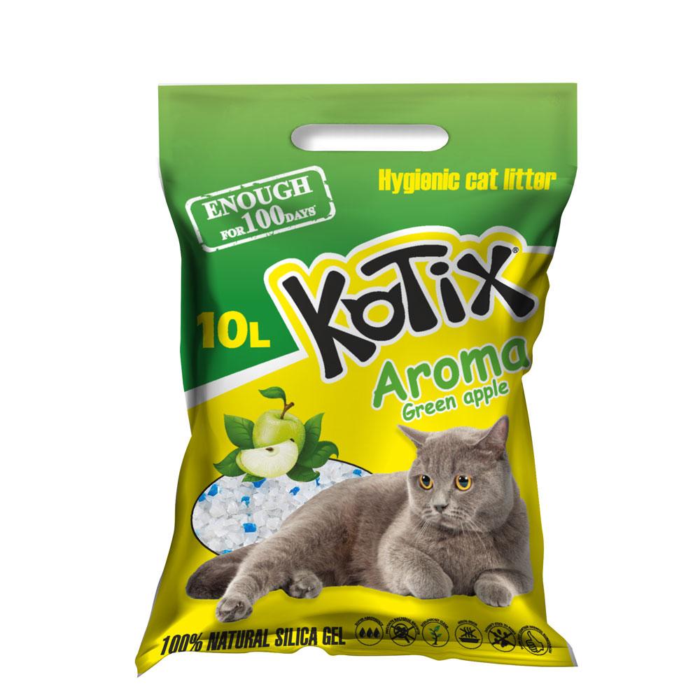 Наповнювач д/туалету KOTIX . 10л Green Apple