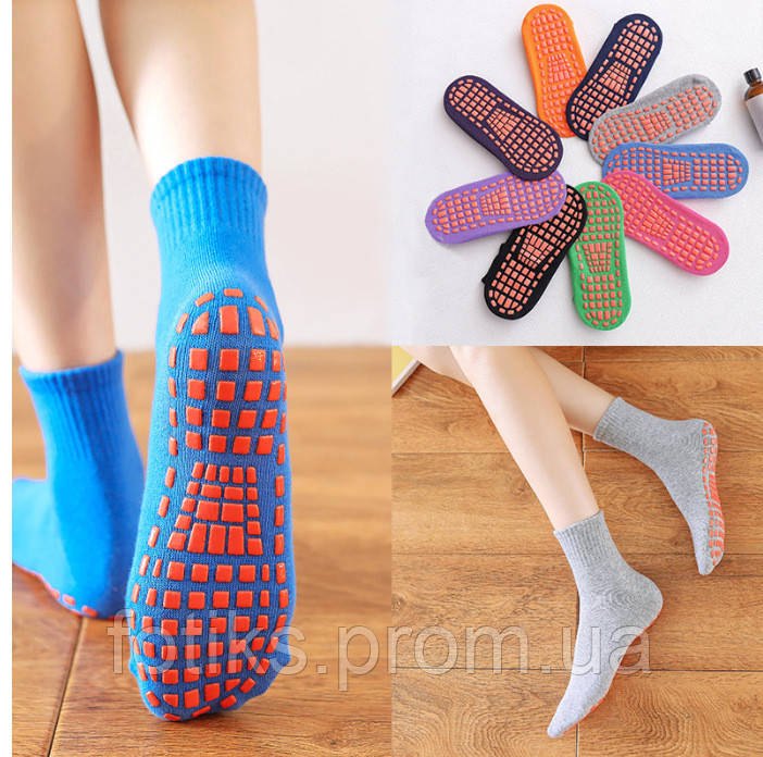 Шкарпетки для йоги, фітнесу, пілатесу, стретчингу з нековзним покриттям р35-40