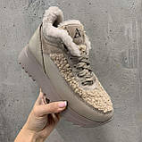 Кросівки жіночі зимові шкіряні бежеві /23328/ 39р, фото 2