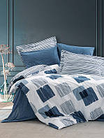 Комплект постельного белья Cotton box Modern Solito Indigo 200x220