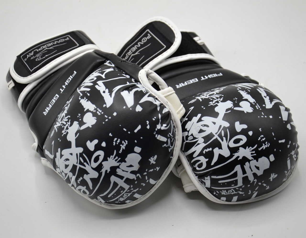 Перчатки для Karate PowerPlay 3092KRT Черно-белые Lalleg Качество - фото 10 - id-p1389138582