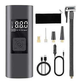 Автомобільний компресор RIAS 101 акумуляторний з дисплеєм 150PSI 54W Black (3_04112)