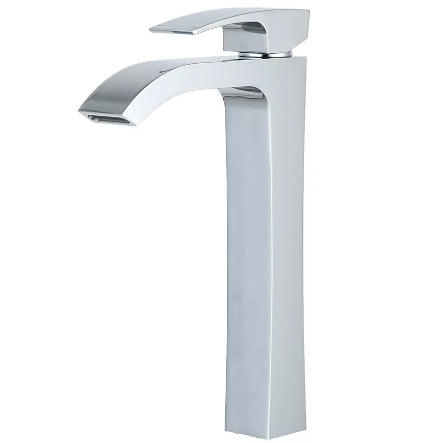 Змішувач для умивальника із високим виливом GAPPO хром латунь 196854 G1007-81, фото 1