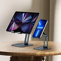 Підставка Baseus Desktop Biaxial Foldable Metal Stand for Tablets LUSZ000113 Grey, фото 4