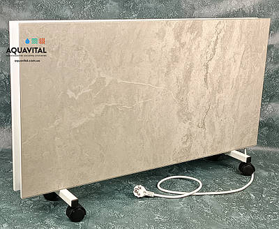 Двостороння керамічна опалювальна панель FLYME 1200PW (бежева) з програматором і ніжками