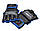 Рукавиці для MMA PowerPlay 3058 Чорно-Сині L, фото 6