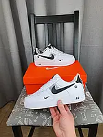 Унисекс кроссовки белые Nike Air Force 1 07 LV8 Ultra White. Женская и мужская обувь Найк Аир Форс ЛВ8 Ультра