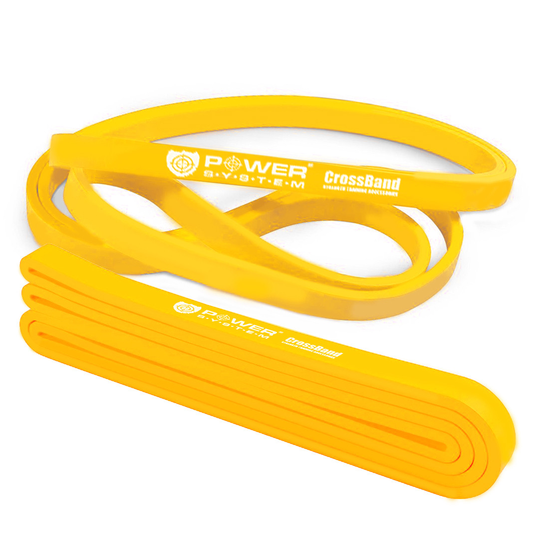 Еспандер-петля (гумка для фітнесу і кроссфіту) Power System PS-4051 CrossFit Level 1 Yellow (опір 4-25 кг)