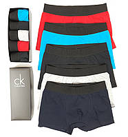 Подарункові набори труси боксери 5шт Calvin Klein. Комплект нижньої білизни чоловічого бренд Кельвін Кляйн 5 шт