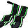 Кистьові бинти MadMax MFA-298 Wrist Wraps 18" Black/Green (пара), фото 7
