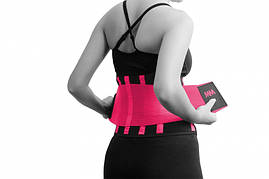 Пояс компресійний MadMax MFA-277 Slimming belt Black/neon pink M