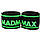 Бинти на коліна MadMax MFA-299 Non slide & slip knee wraps 2.0m Black/Green, фото 3