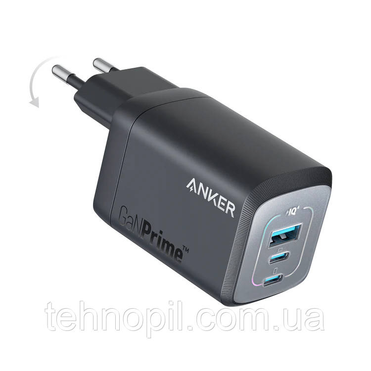 Anker Prime 100W (Anker 737 Charger) EU Потужний і компактний зарядний пристрій зі складним штекером