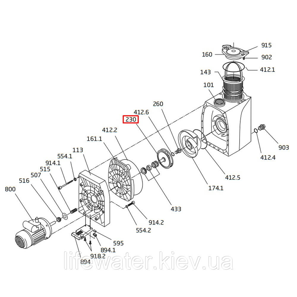 Крильчатка насоса Speck BADU 40/32 (292.0623.000), фото 1