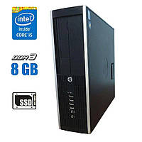 Компьютер HP Compaq Pro 6200 SFF / Intel Core i5-2500 (4 ядра по 3.3 - 3.7 GHz) / 8 GB DDR3 / 120 GB SSD /