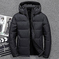 Мужская куртка зимняя теплая черная