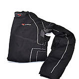 Термокофта з комірцем (лонгслів) X TECH Maglia Race 3 Munica Lunga  lupetto Nero L/XL Чорна, фото 9