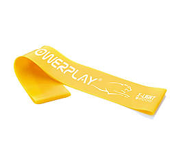 Резинка для фітнесу (стрічка-еспандер) PowerPlay 4113 Mini Power Band 0.4мм. Жовта (опір 1-3 кг)