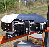 Пояс для важкої атлетики Power System PS-3100 Power шкіряний Black XXL, фото 6