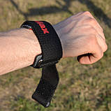 Лямки для тяги MadMax MFA-332 PWR Straps+ Black/Grey/Red, фото 4