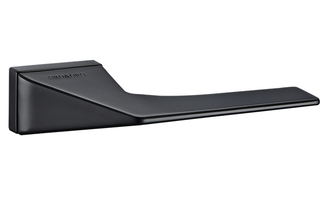 Дверні ручки ACE 123-24E BLACK - чорний ZAMAK 123-24E BLACK ORO&ORO Китай, фото 1