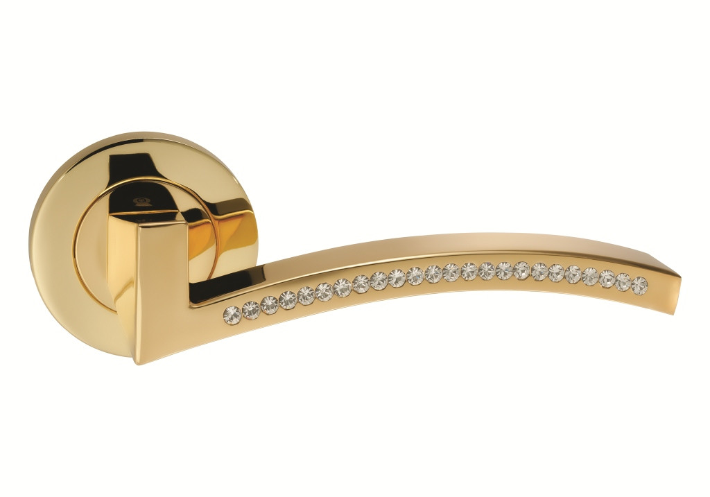 Дверні ручки AZORE 105CR-16E GP - золото/Swarovski ZAMAK 105CR-16E GP ORO&ORO Китай