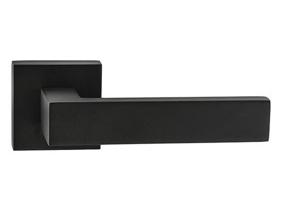 Дверні ручки QUATTRO 106-15E BLACK - матовий чорний ZAMAK 106-15E BLACK ORO&ORO Китай, фото 1
