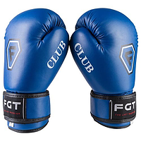 Дитячі боксерські рукавички на липучці FGT Flex сині (розміри 4-6 унцій) FCLUB-B