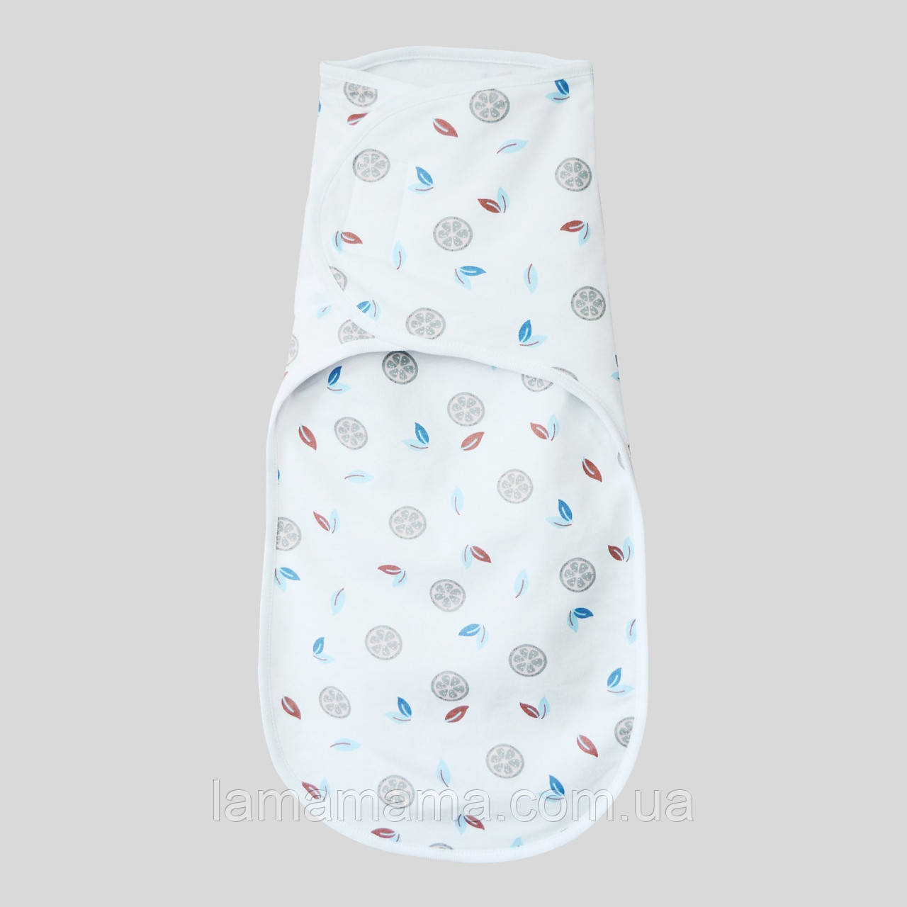 Тепла пелюшка-кокон на липучках для новонароджених (футер з начосом) Мандарини 56-62 Minikin