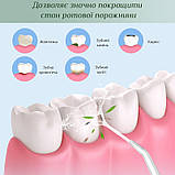 Іригатор для чищення зубів/повності рота портативний з акумулятором і 4 змінні насадки Oral Irrigator на 240, фото 4