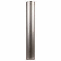 Дымоходная труба нержавеющая AISI 201, длина 1 м, диаметр 160 мм, толщина 0.8 мм Б4512-2