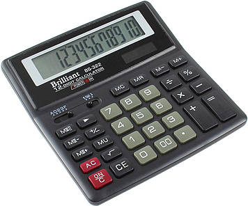 Калькулятор "Brilliant" №BS-322 (12-розряд.)(15)
