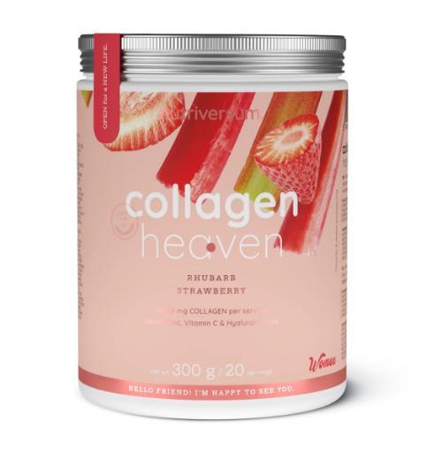 Колаген Nutriversum COLLAGEN HEAVEN 300 грам Смак: ревінь/полуниця