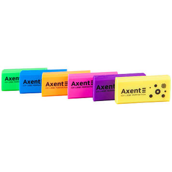 Гумка "Axent" Neon м'яка,асорті №1197-A(36)(1152)