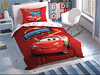 Детское постельное белье полуторный размер 100% хлопок TAC Disney 160×220 см Cars