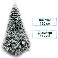 Новогодняя елка искусственная литая Смерека пласт Premium 190 см Зеленая Premium tree (+snow) - 190