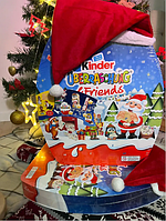 Новогодний адвент календарь для детей kinder 31 сюрприз,Шоколадный адвент календарь киндер с конфетами